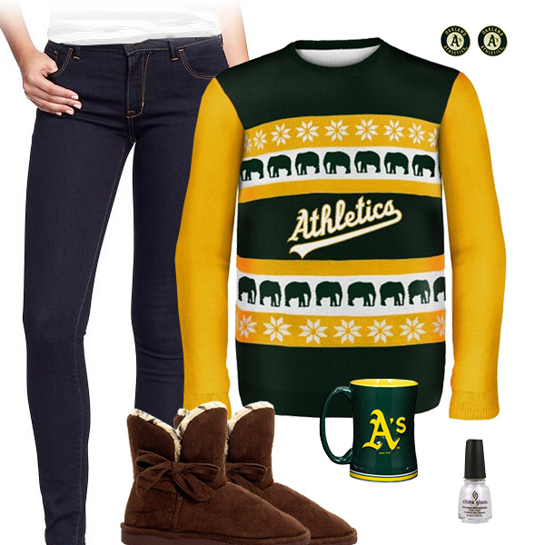 Oakland Athletics Sweater Outfit