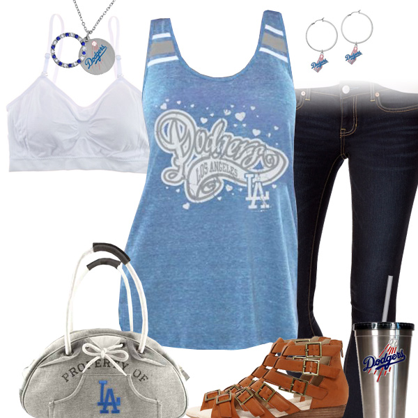 Los Angeles Dodgers Tank Top Outfit