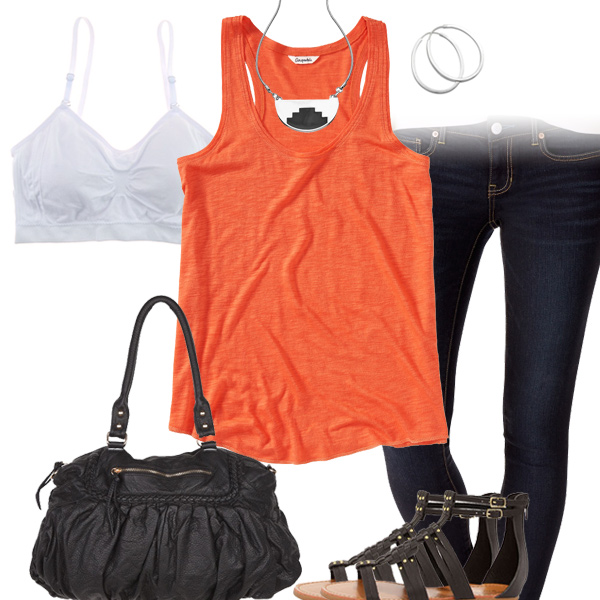 Cute Tank Top & Jeggings Outfit