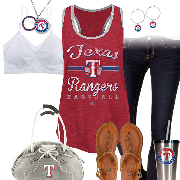 Texas Rangers Tank Top Outfit