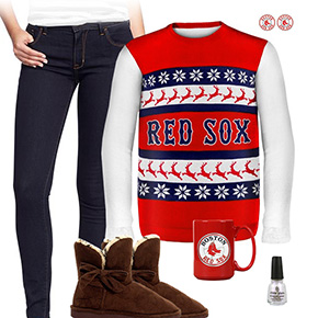 Boston Red Sox Ugly Sweater Love