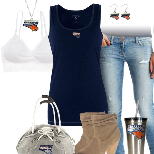 Charlotte Bobcats Tank Top Outfit