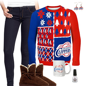 Los Angeles Clippers Ugly Sweater Love