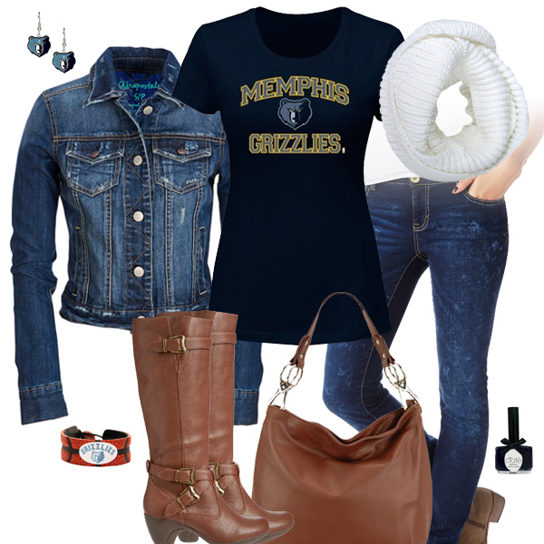 Memphis Grizzlies Jean Jacket Outfit
