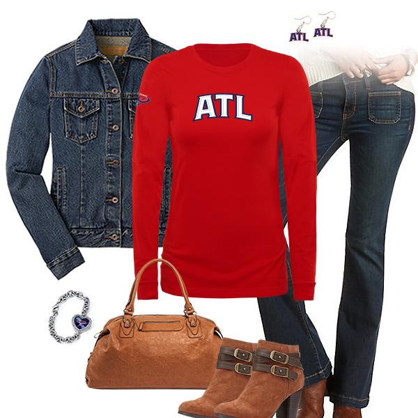 Atlanta Hawks Flare Jeans Outfit