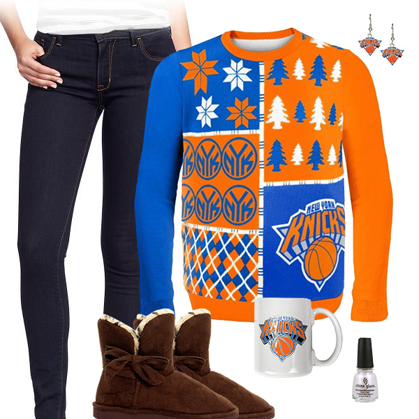 New York Knicks Sweater Outfit