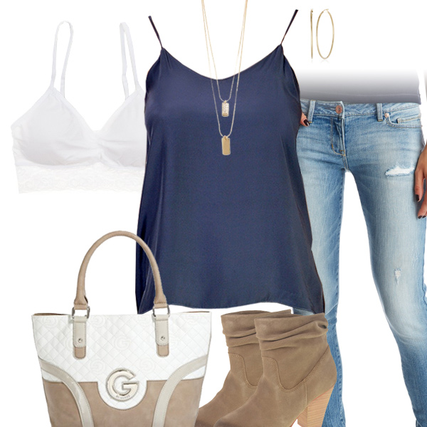 Cute Tank Top & Jeggings Outfit