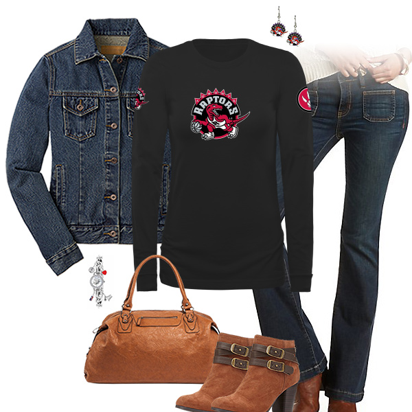 Toronto Raptors Flare Jeans Outfit