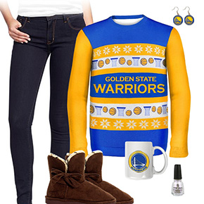 Golden State Warriors Ugly Sweater Love