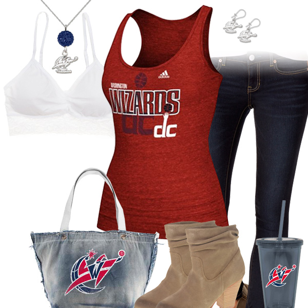 Washington Wizards Red Tank Top Outfit