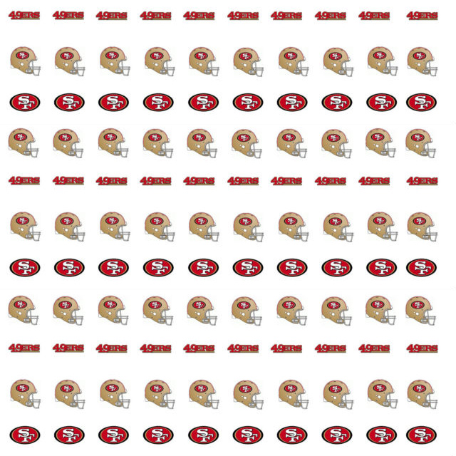 San Francisco 49ers Nail Stickers