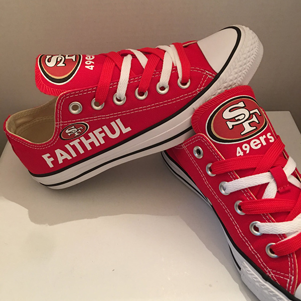 San Francisco 49ers Converse Shoes