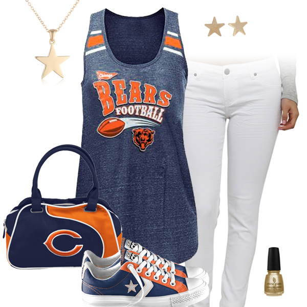 Chicago Bears Outfit With Converse