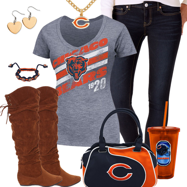 Cute Chicago Bears Fan Outfit