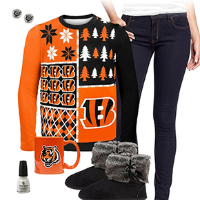 Cincinnati Bengals Ugly Sweater Love