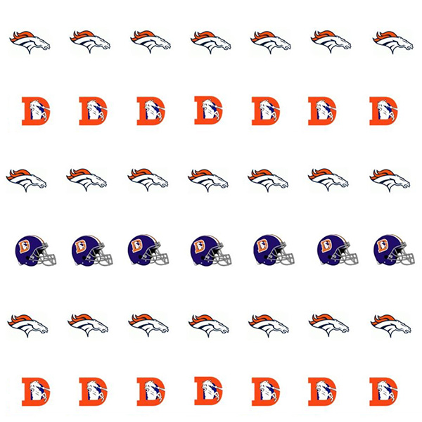 Denver Broncos Nail Stickers