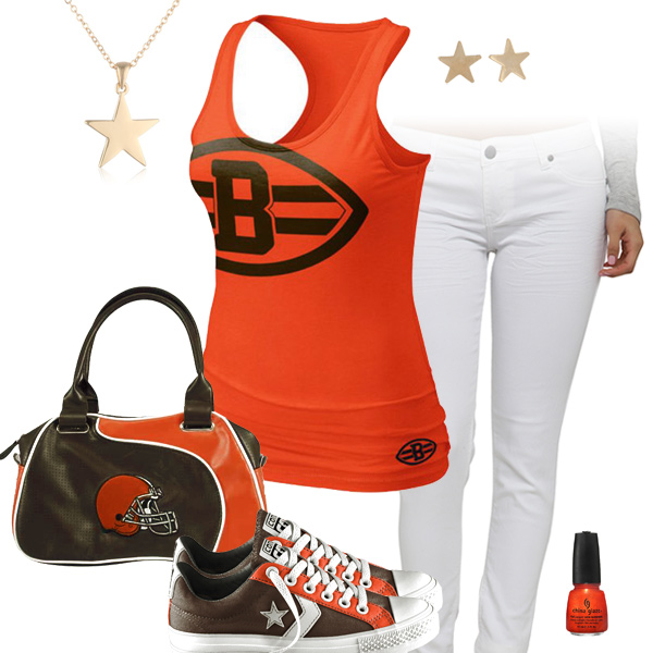 Cleveland Browns Outfit With Converse