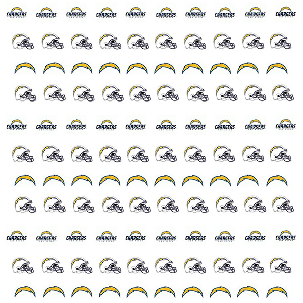 San Diego Chargers Nail Stickers