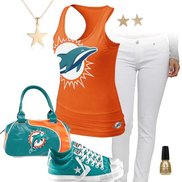 Miami Dolphins Outfit With Converse
