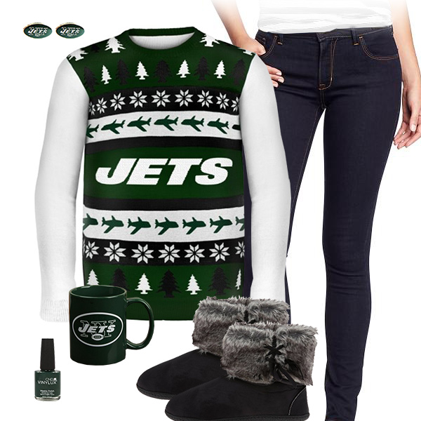 New York Jets Sweater Outfit