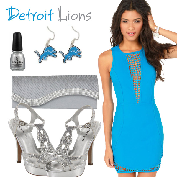 Detroit Lions Inspired Date Look