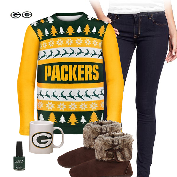 Green Bay Packers Sweater Outfit