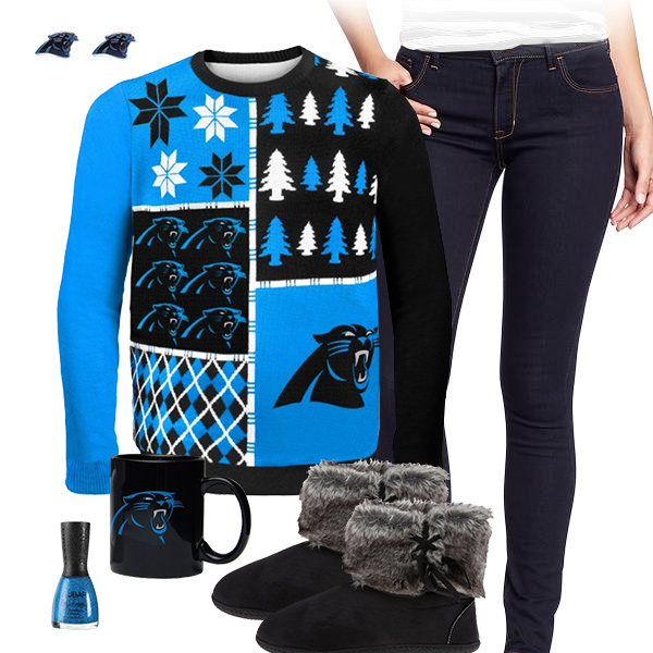Carolina Panthers Sweater Outfit
