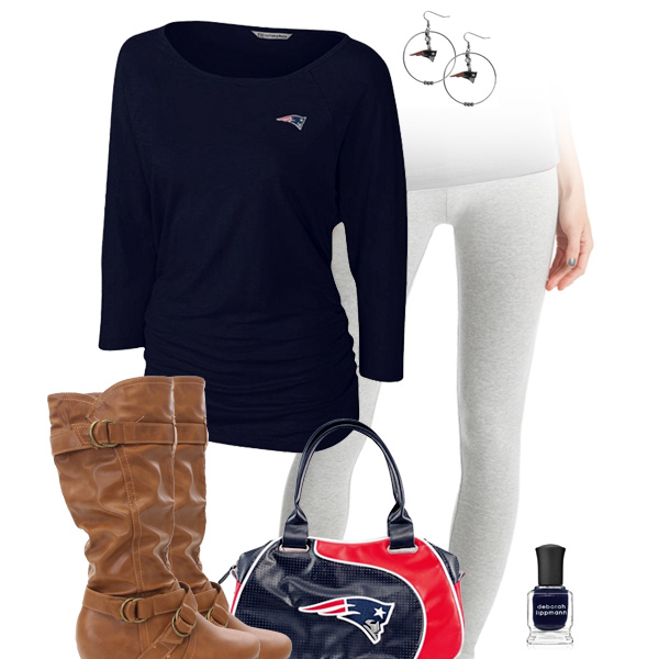 New England Patriots Inspired Leggings Outfit