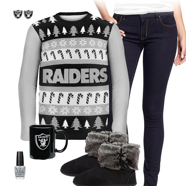 Oakland Raiders Sweater Outfit
