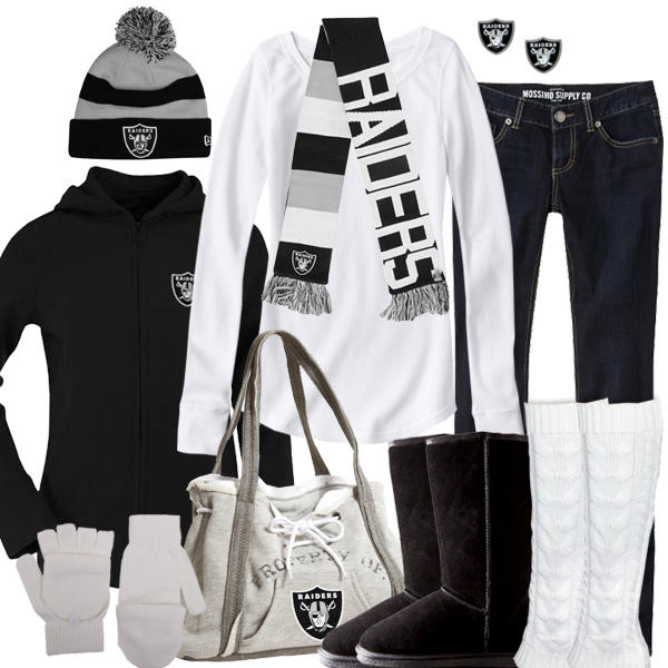 Oakland Raiders Inspired Winter Fashion