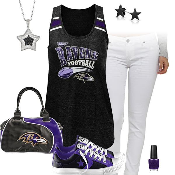 Baltimore Ravens Outfit With Converse
