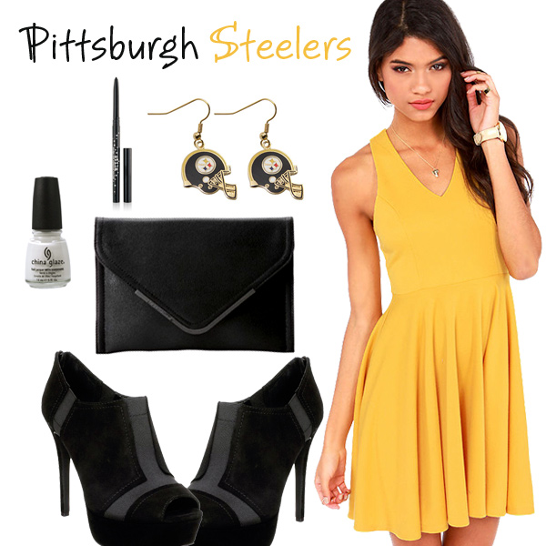 Pittsburgh Steelers Inspired Date Look