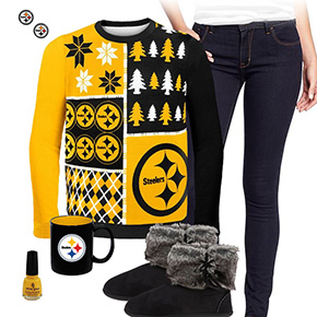 Pittsburgh Steelers Ugly Sweater Love