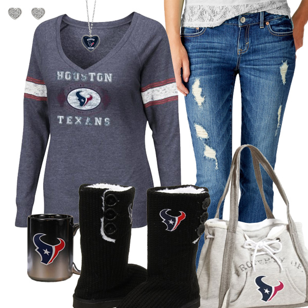 Cute Texans Fan Outfit