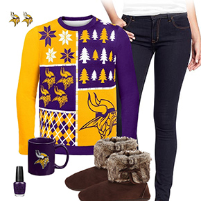 Minnesota Vikings Ugly Sweater Love