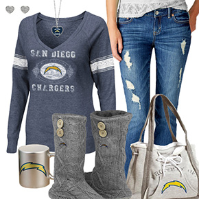 Cute Chargers Fan Outfit