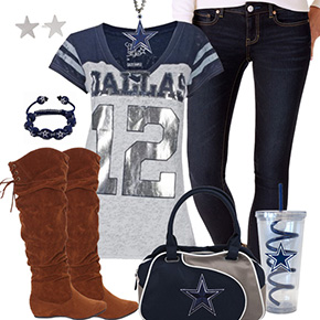 Cute Dallas Cowboys Fan Outfit