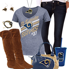 Cute St. Louis Rams Fan Outfit