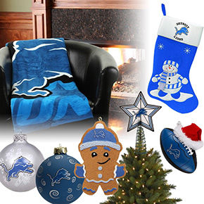 Detroit Lions Christmas Ornaments