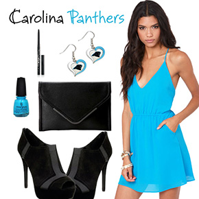 Carolina Panthers Inspired Date Look