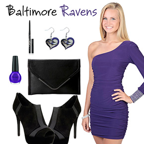Baltimore Ravens Inspired Date Look
