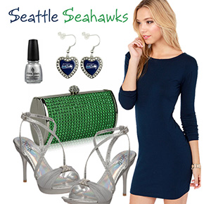 Seattle Seahawks Inspired Date Look