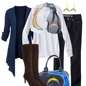 San Diego Chargers Inspired Fall Fashion