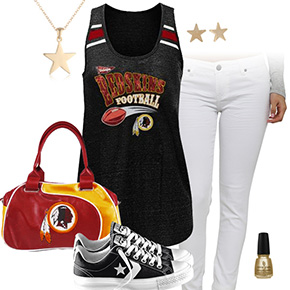 Washington Redskins Outfit With Converse