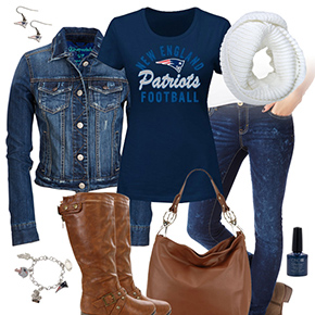 New England Patriots Jean Jacket Outfit