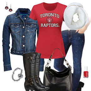 Toronto Raptors Jean Jacket Outfit