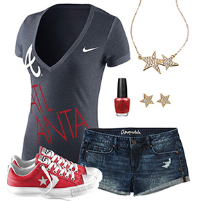Atlanta Braves Outfit With Converse