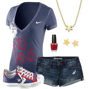 Cleveland Indians Outfit With Converse