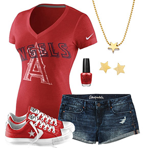 Los Angeles Angels Outfit With Converse