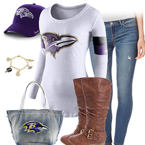Baltimore Ravens Inspired Outfit